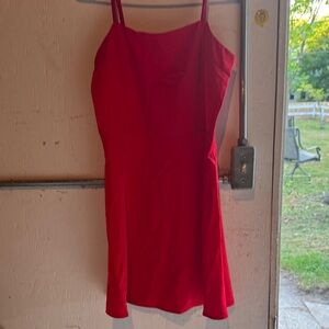 Elegant Red Women's Dress
